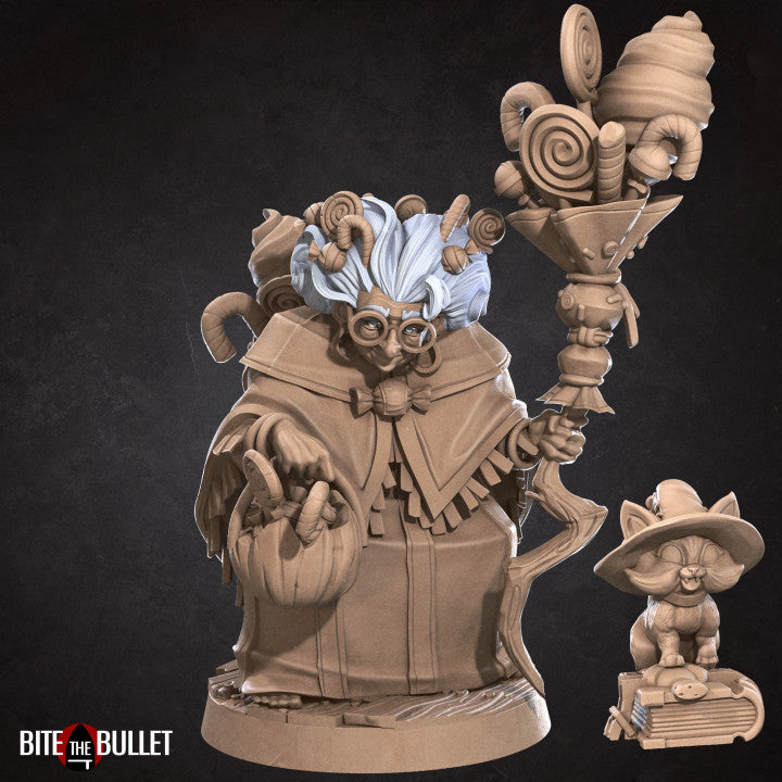 Terrain Combo: Candy Cart & Candy the Retired Witch + Cat Familiar