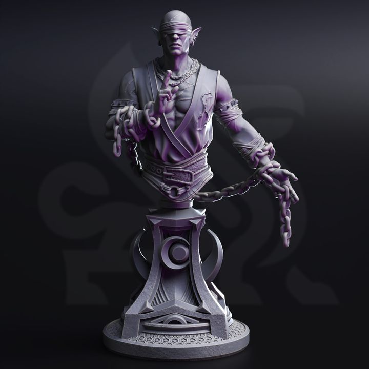 Lunar Drow Monk - BUST