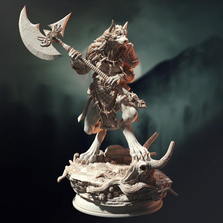 Human Wolf Totem Barbarian - Werewolf