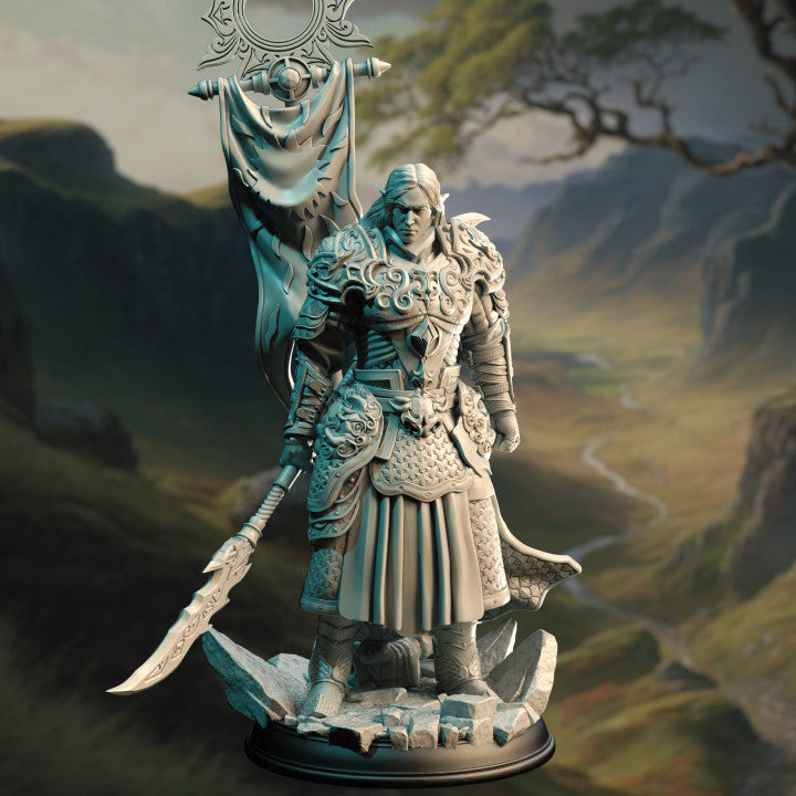 Elf Knight w Standard