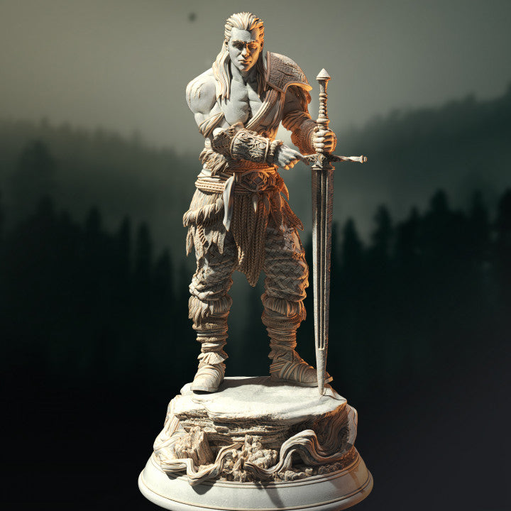 Human Wild Barbarian Fighter - Werewolf