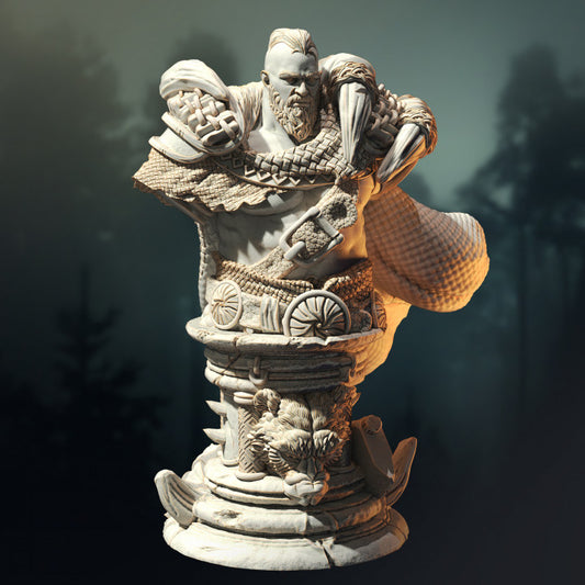 Viking Barbarian Berserker Bust
