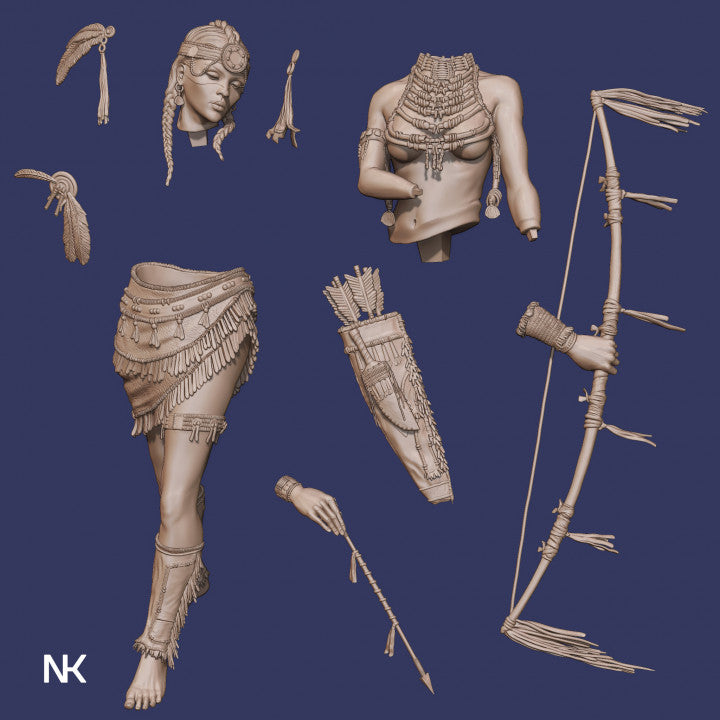 Native American Tribal Warrior Kora
