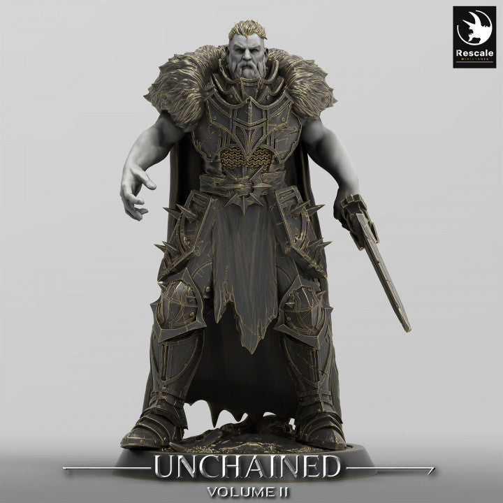 Unchained - Commander - Idle V2 - Sword - Cloak