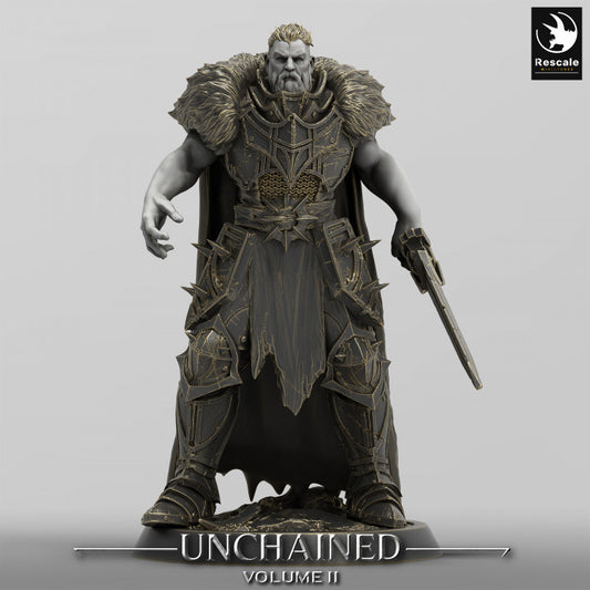 Unchained - Commander - Idle V2 - Sword - Cloak