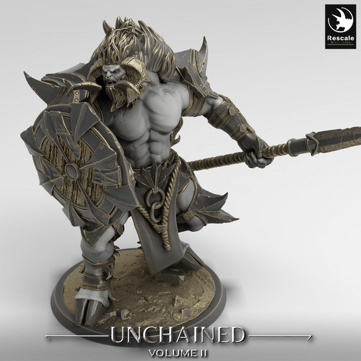 Unchained - Minotaur - Guard - Spear