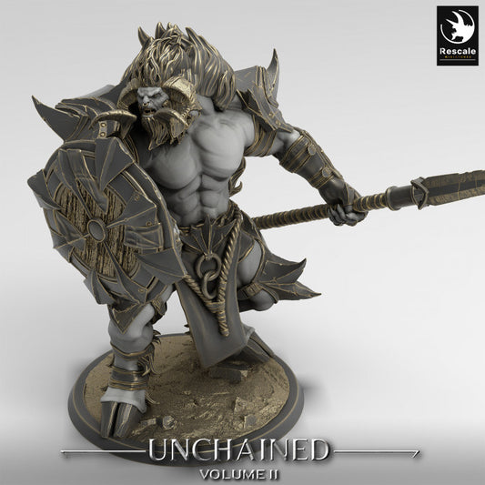Unchained - Minotaur - Guard - Spear