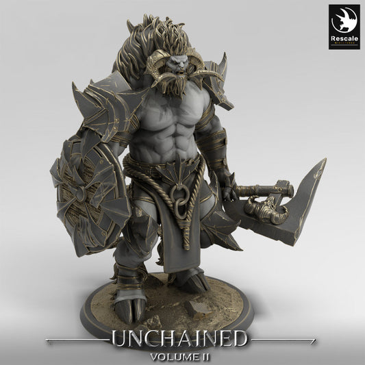 Unchained - Minotaur - Stand - Axe