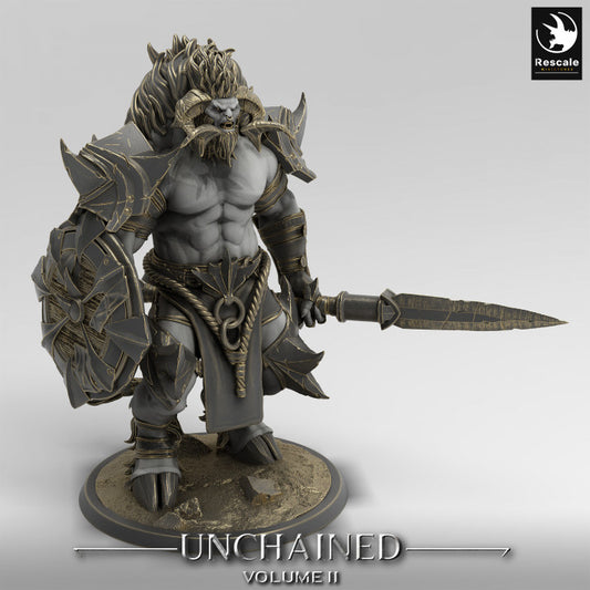 Unchained - Minotaur - Stand - Spear