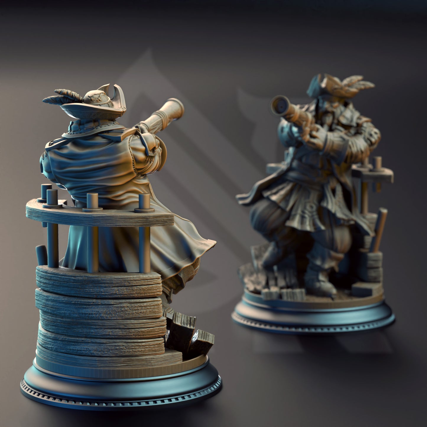 Pirate Captain Baradin Blackbeard - Captain of the Gilded Seahorse