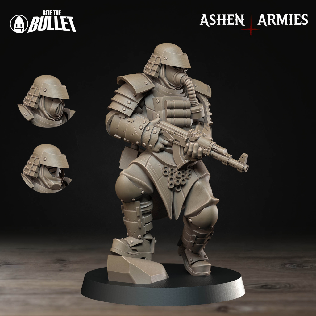 Ashen Armies: Holy Shogunate - Combat Engineer, Ak-47 Rifle