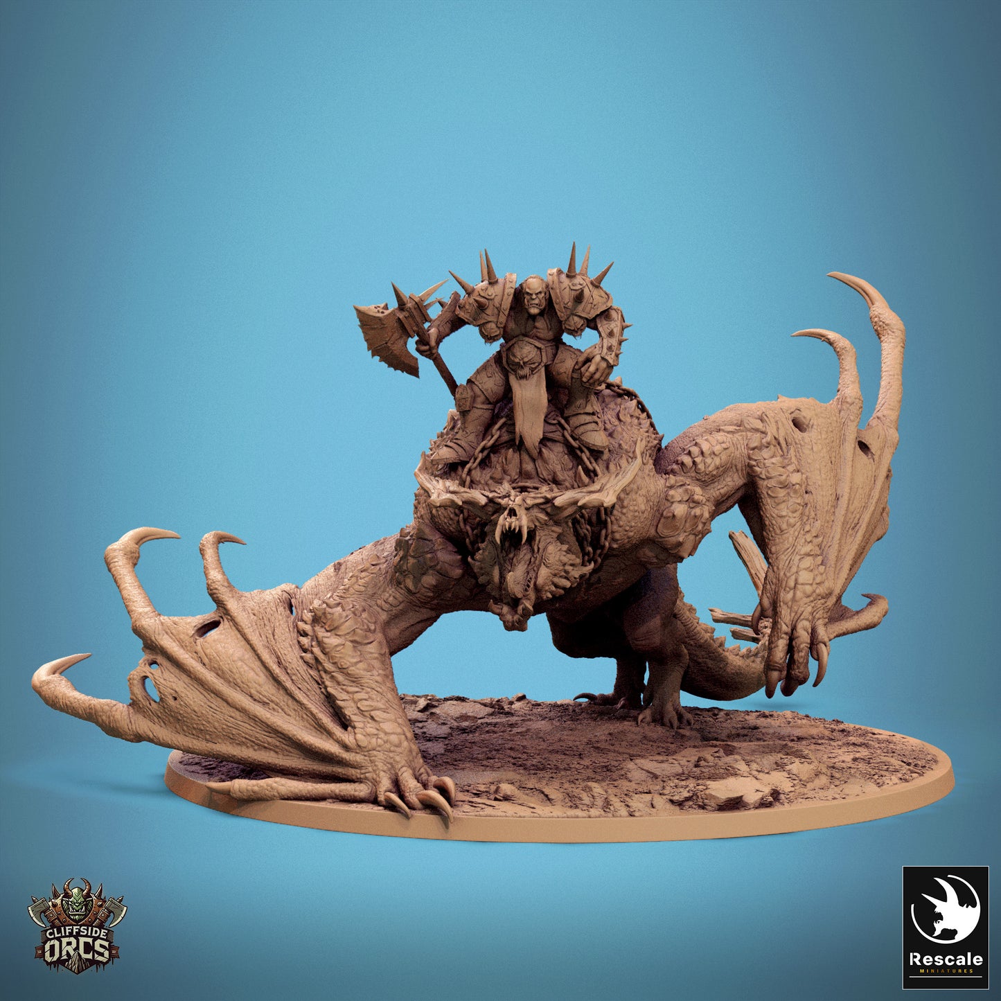 Wyvern Mounted Orc Boss - Walk
