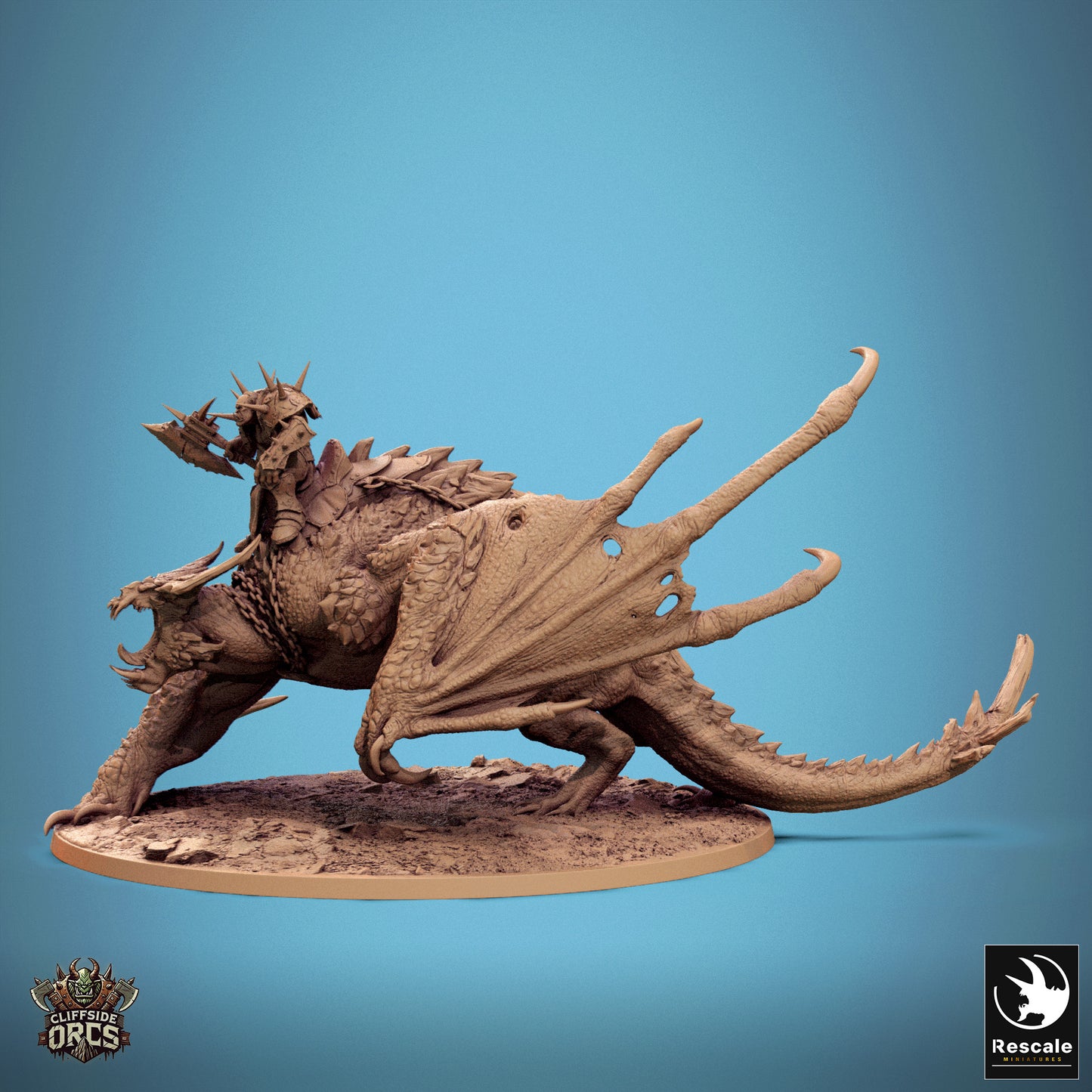 Wyvern Mounted Orc Boss - Walk