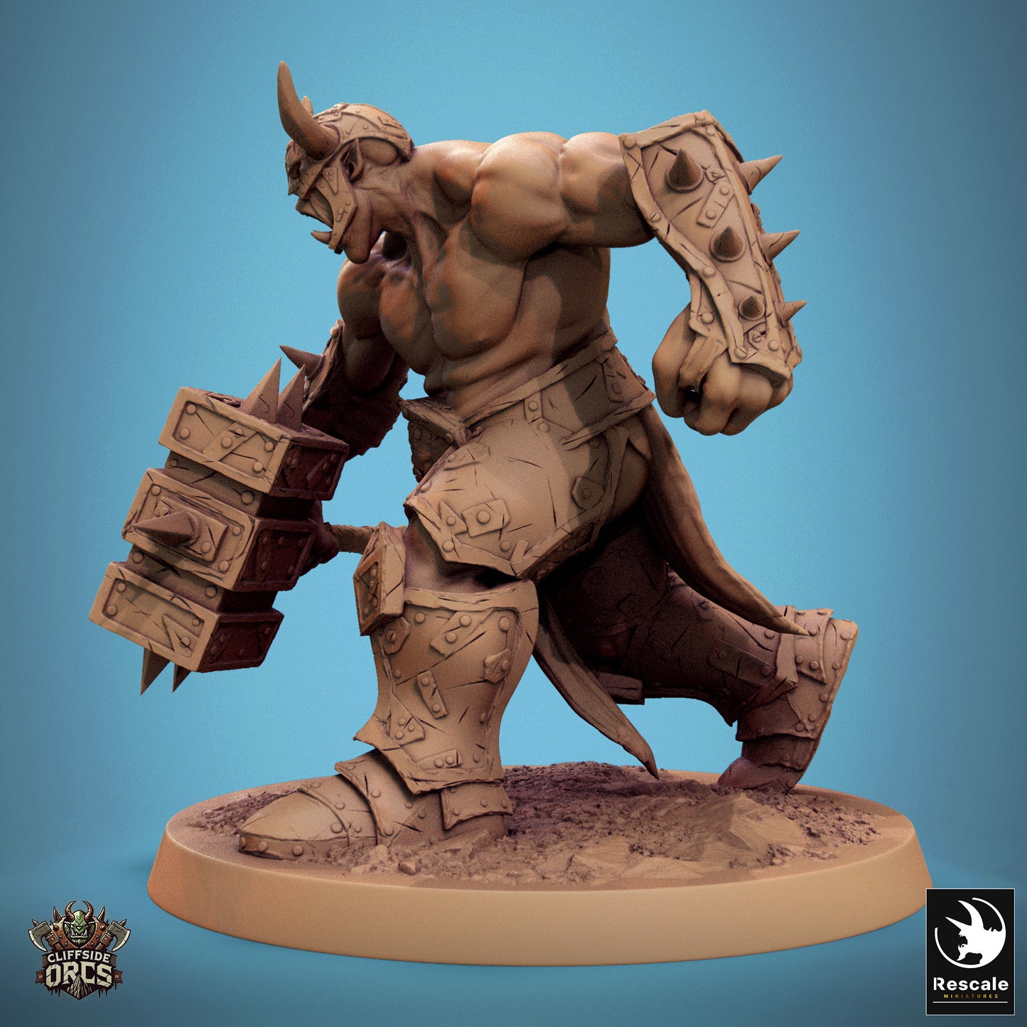 Brutal Orc - Stand - Walk forward - Hammer