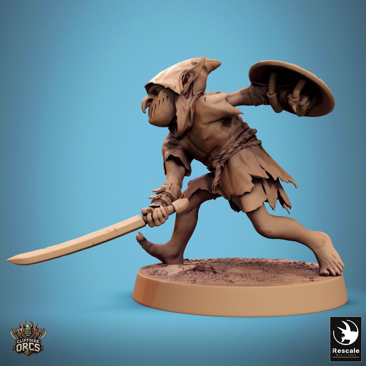 Goblin Soldier - Slash - Sword and Shield