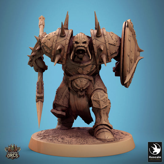 Orc Infantry Soldier - Rage Halberd and Shield