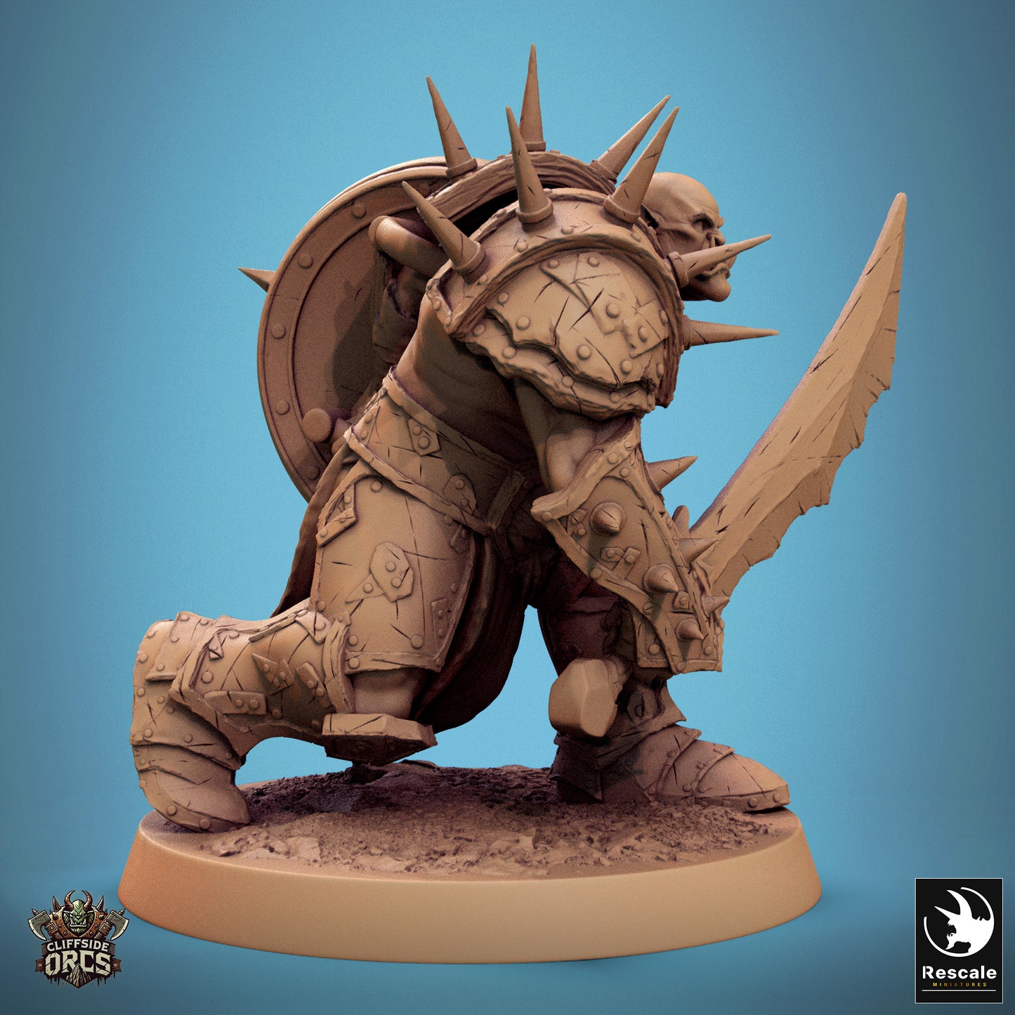 Orc Infantry Soldier - Walk Ready - Sword and Shield