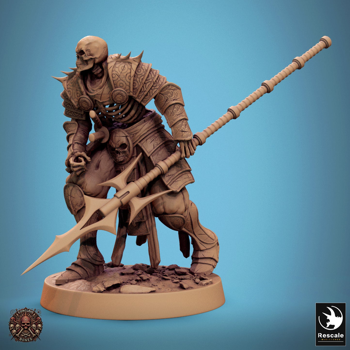 Oriental Skeleton - Spear - Ready