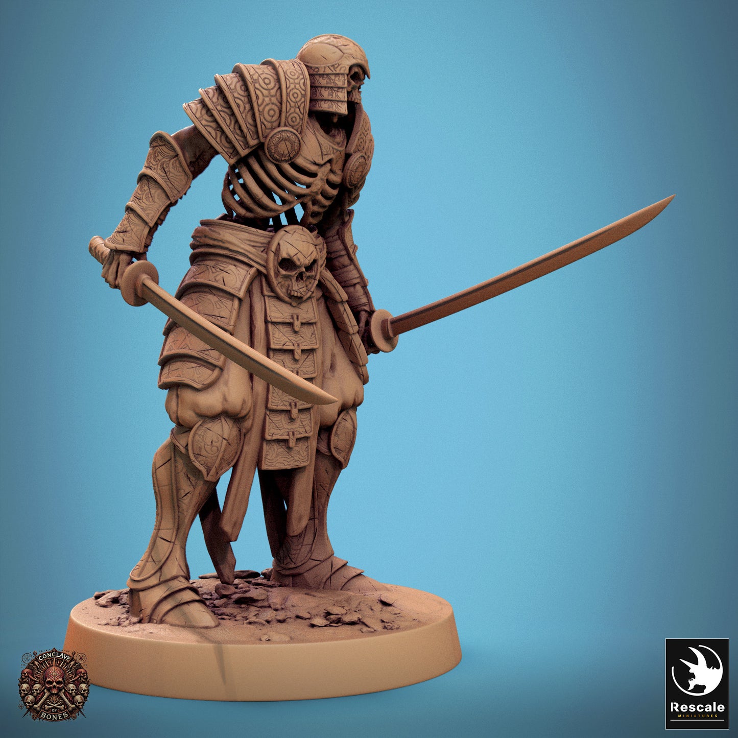 Oriental Skeleton - Dual Swords - Taunt