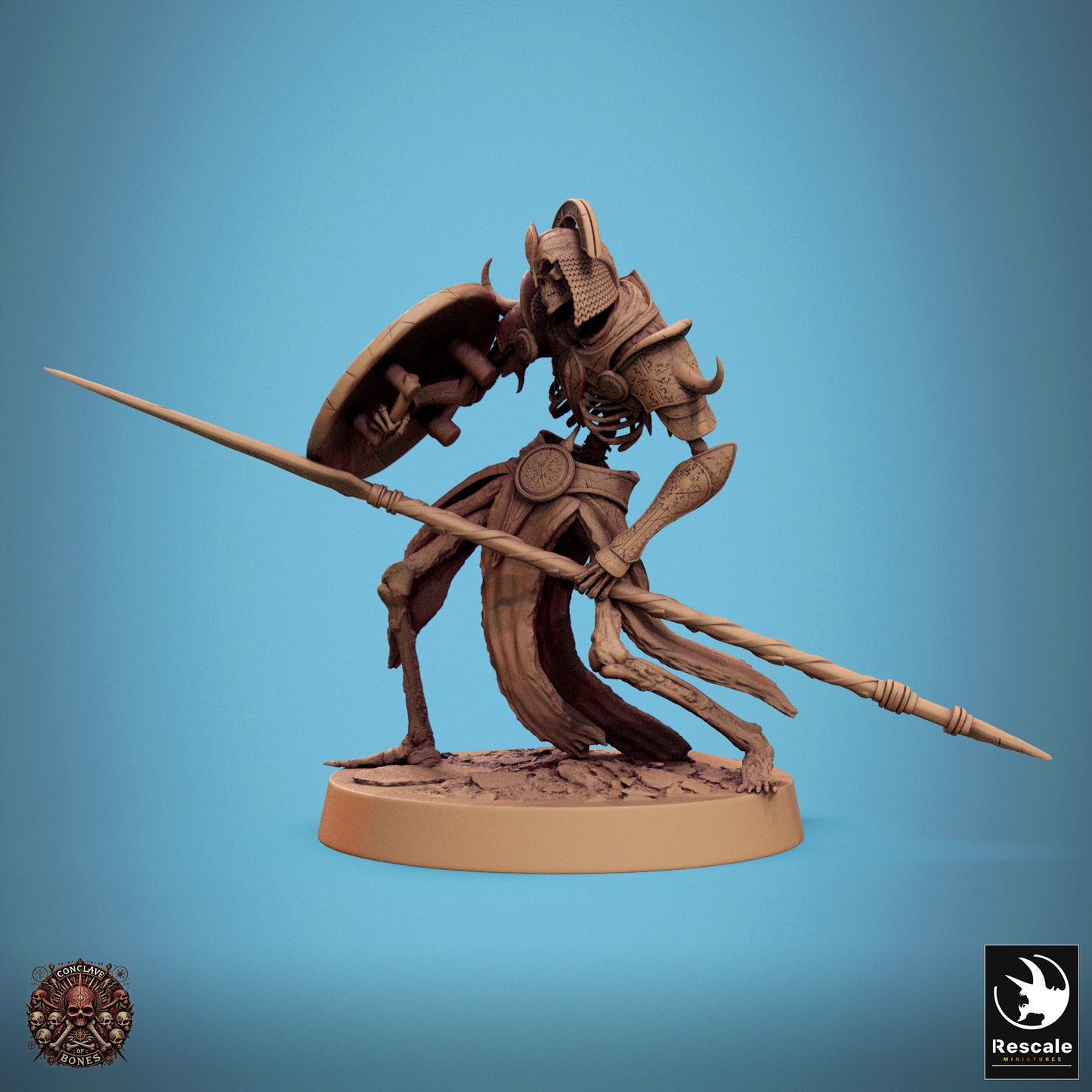 Persian Skeleton - Spear & Shield - Counter