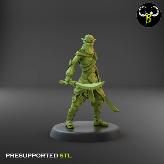 CB Dune Dancers - Elves of the Sand - Swords1 - Stance