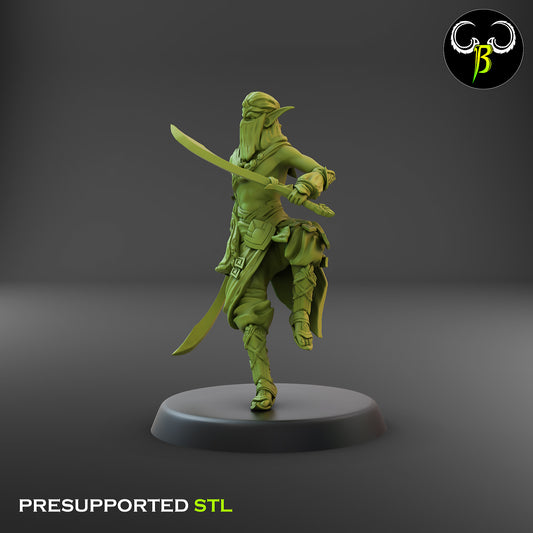 CB Dune Dancers - Elves of the Sand - Swords7 - Halt