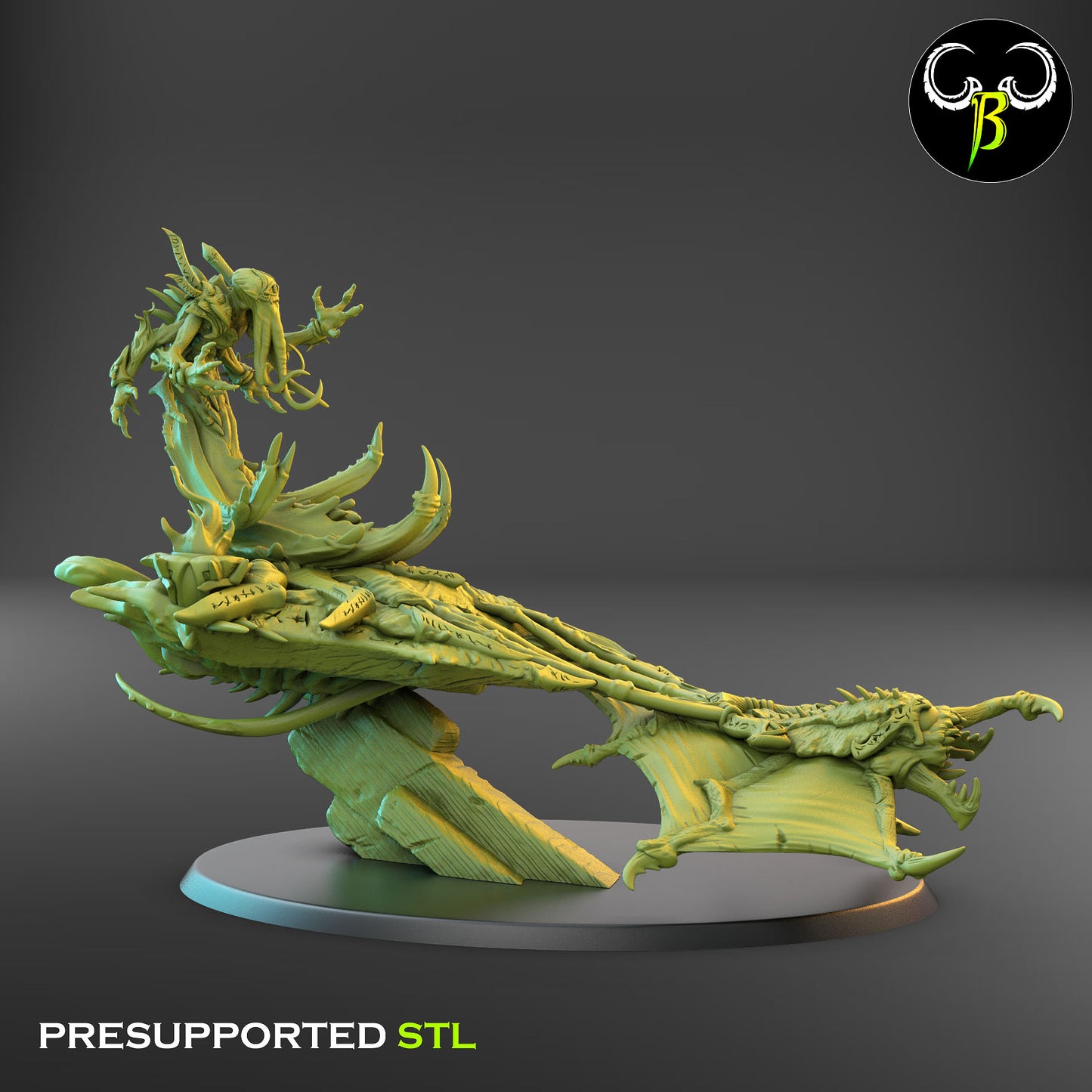 Fire Alter Pulled by Devil Flyers - Mind Flaymer