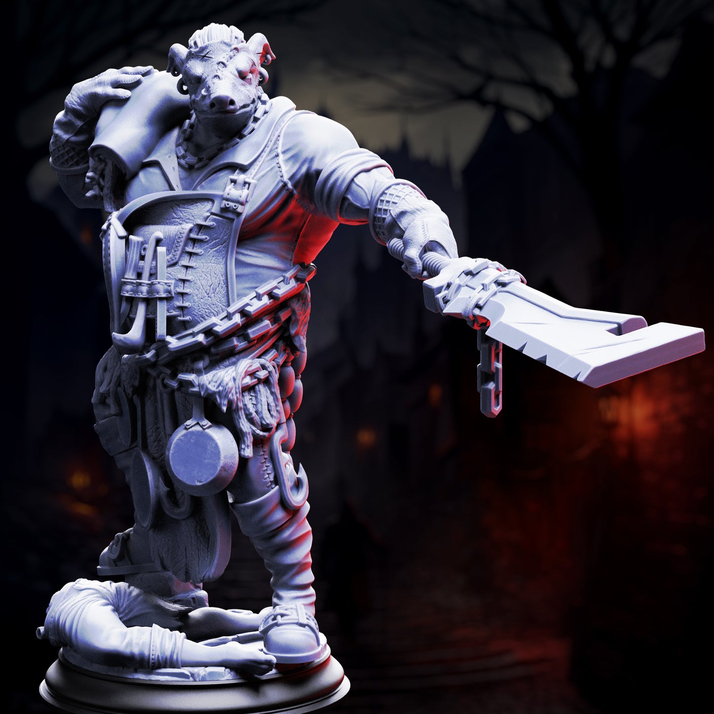 Half-orc Vampire chef - With Pig mask