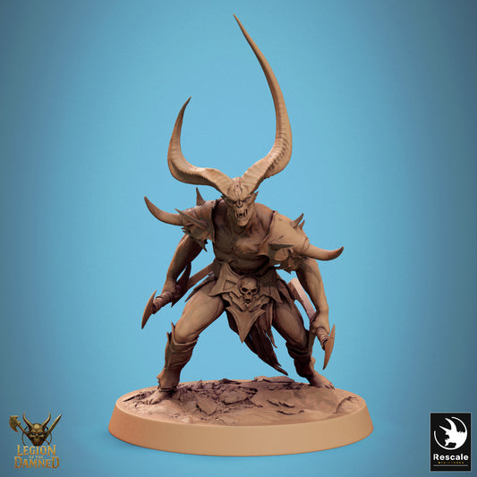 Horned Undead Demon Berserker - Blade - Stance B