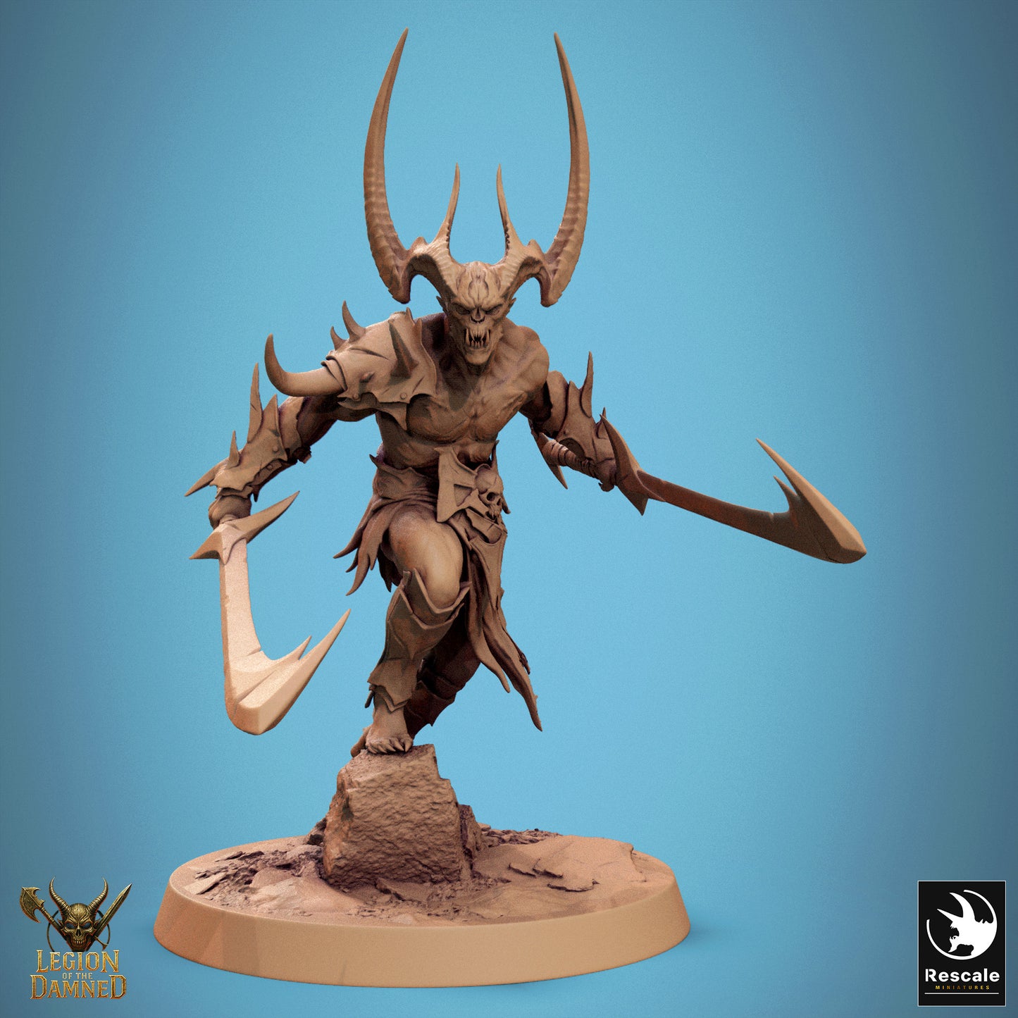 Horned Undead Demon Berserker - Blade - Stance E