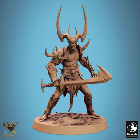 Horned Undead Demon Berserker - Blade - stand