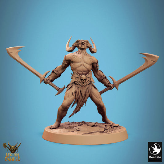 Horned Undead Demon Berserker - Blade - Warcry