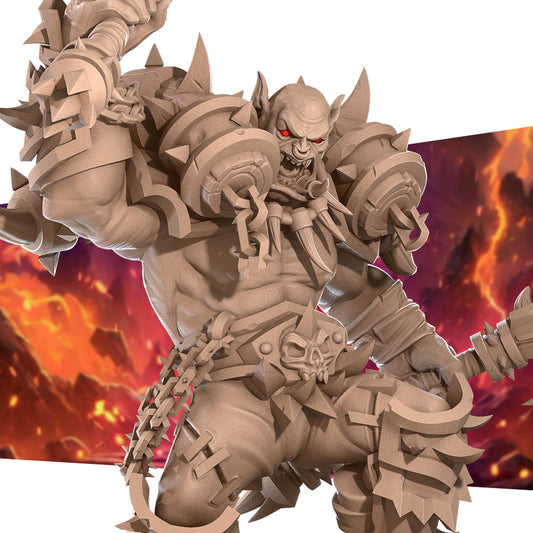 Axe Dual Wielding Barbarian