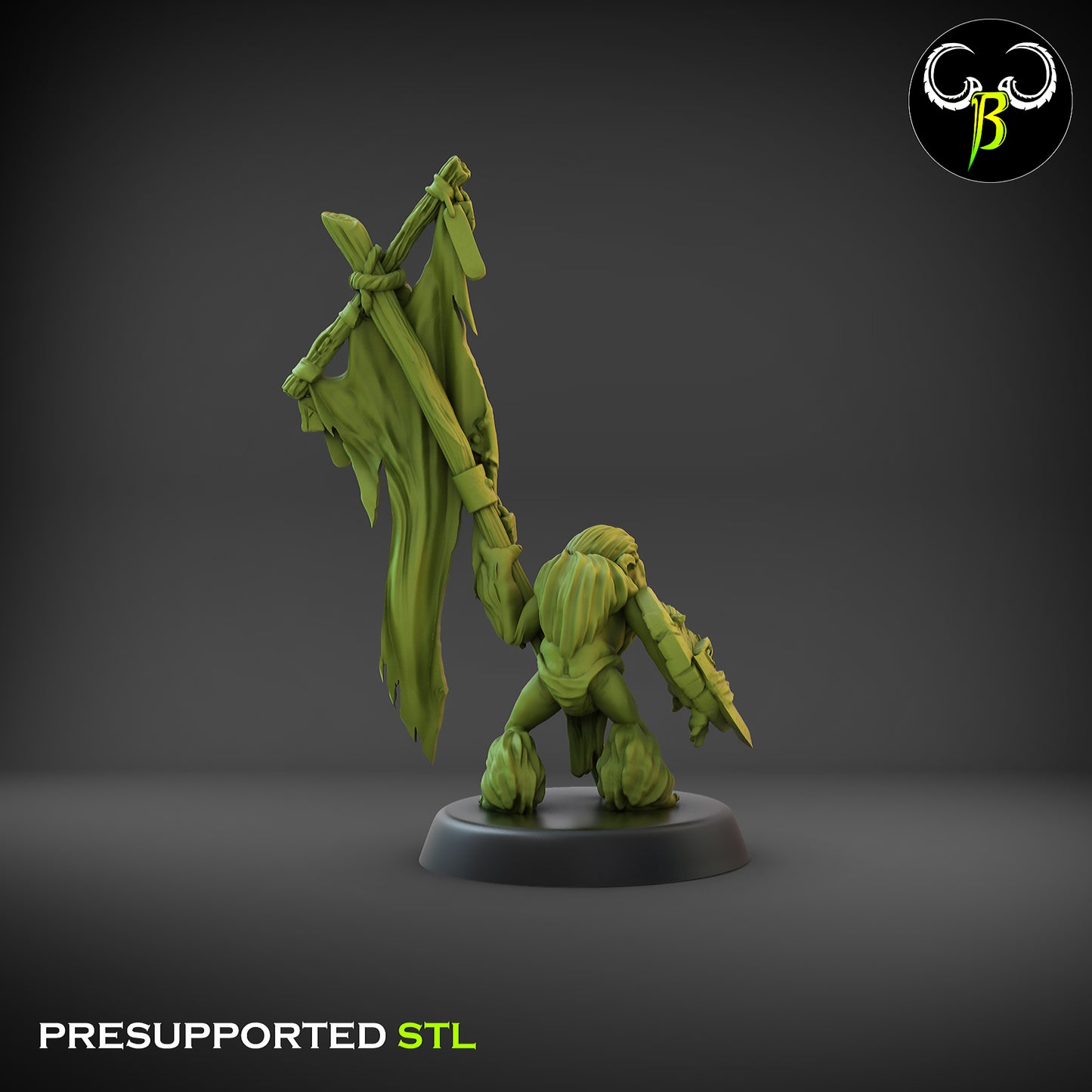 CB - Rune Trog Bannerman - Ogre Tribe