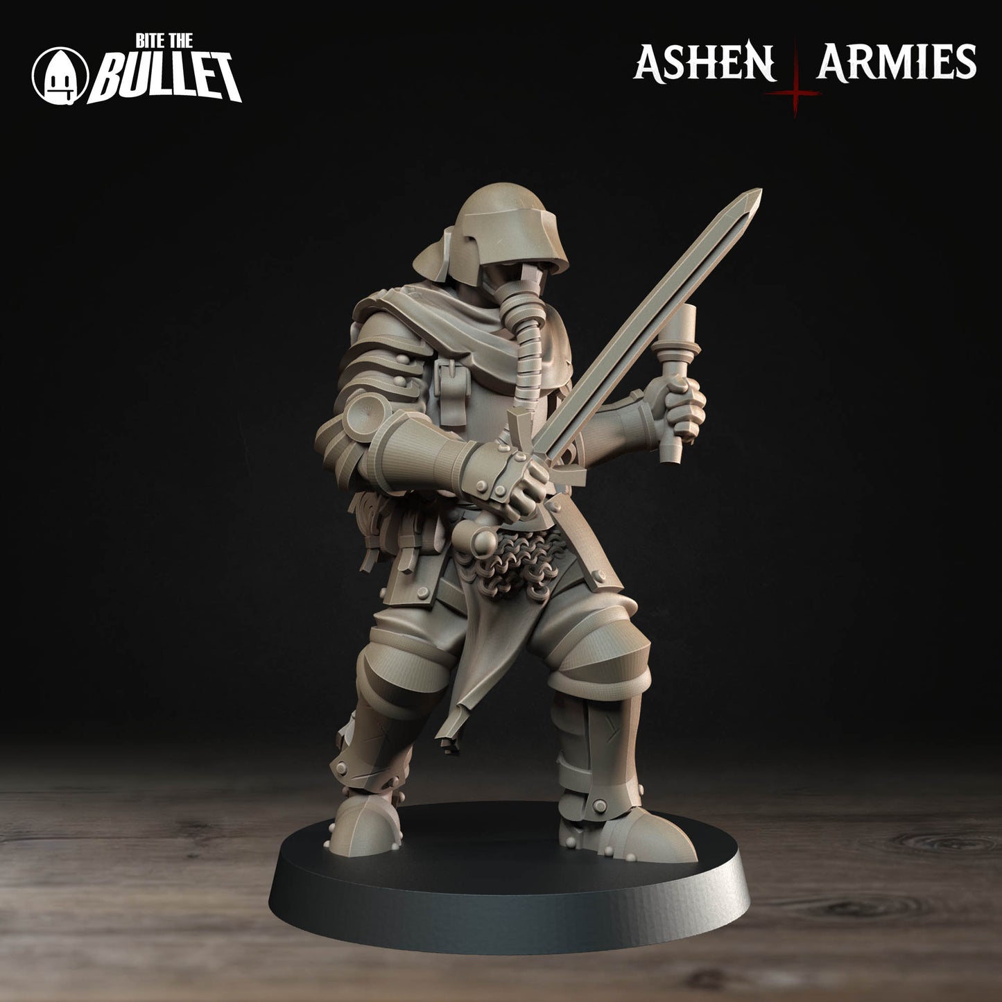 Ashen Armies: Sanctified Legion - Shocktrooper 4 - Sword Grenade Guy