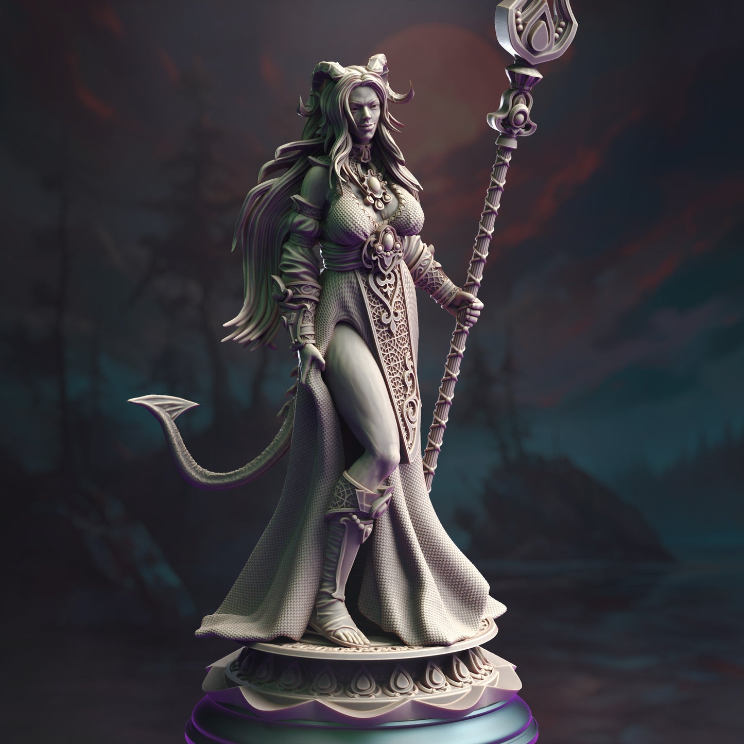Tiefling Caster - Cleric of Glanbelo