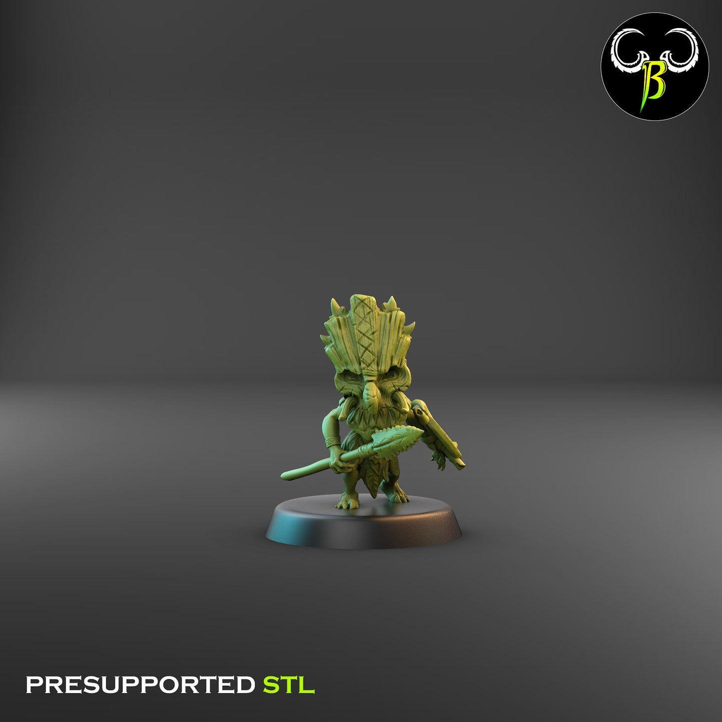 Tiki Warrior Spearman 9