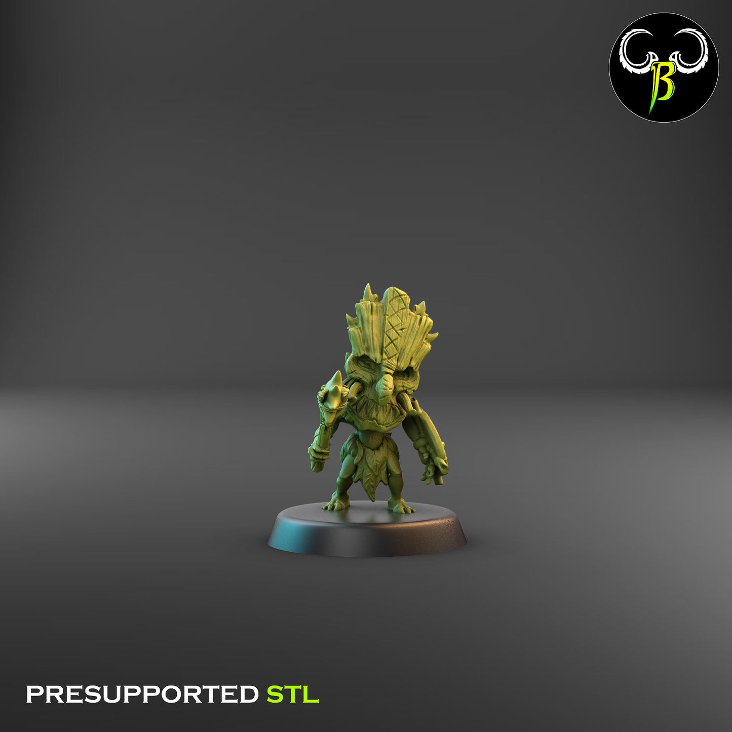 Tiki Warrior With Mace 3