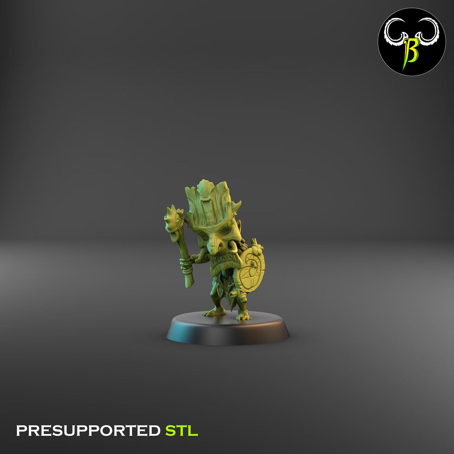 Tiki Warrior With Mace 6