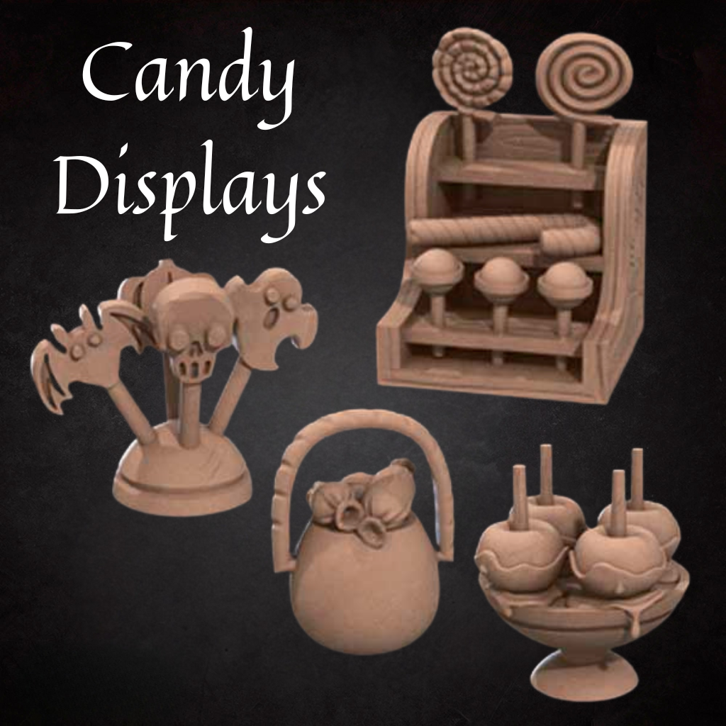 Terrain Combo: Candy Cart & Candy the Retired Witch + Cat Familiar
