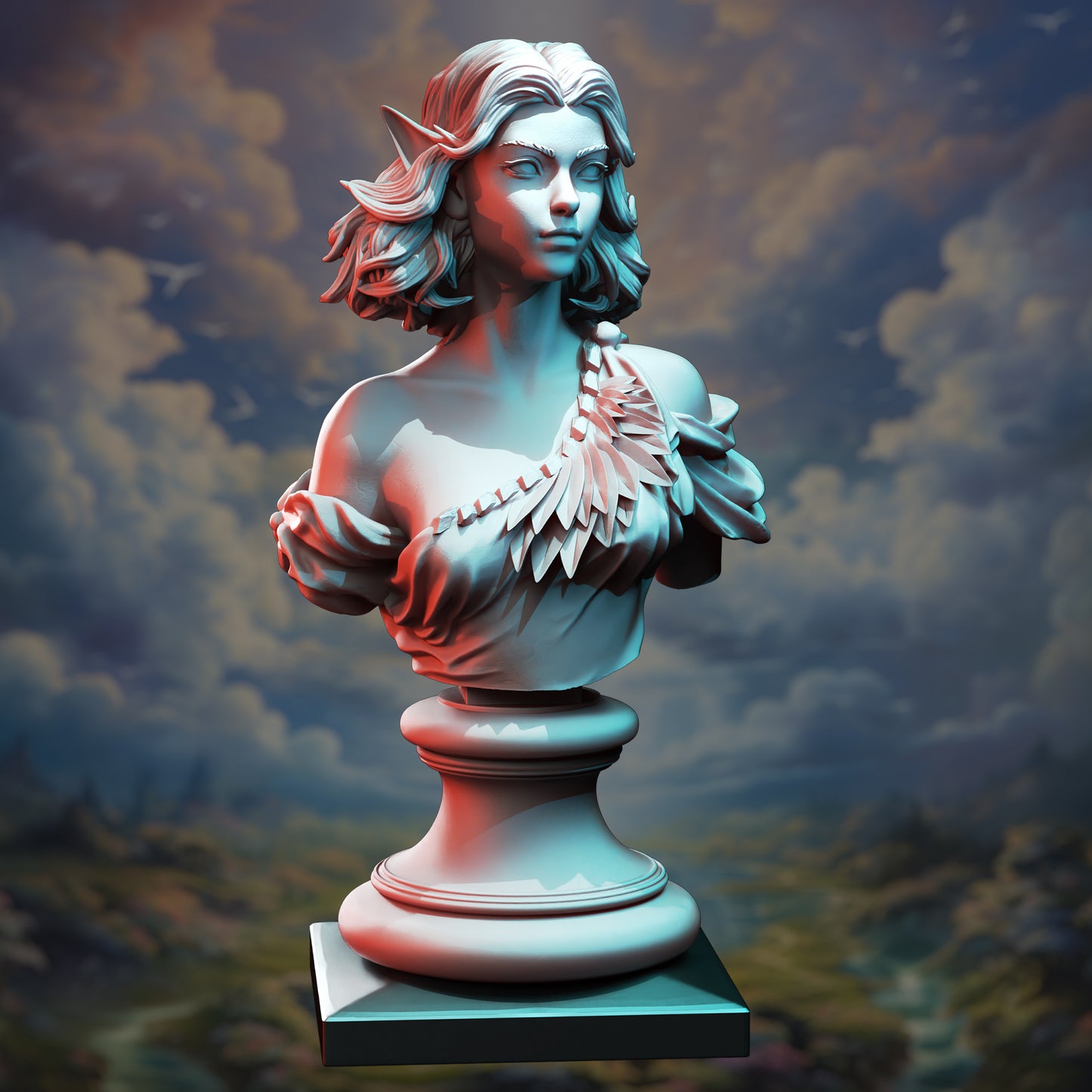 Female Angel - Cesedra - Aasimar -Bust