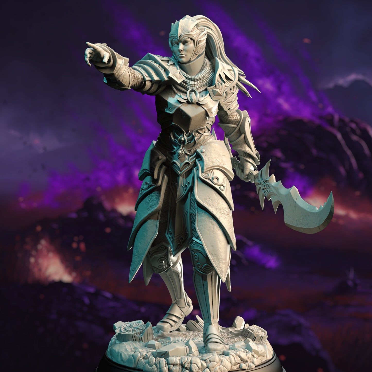Elven Dark Paladin of Conquest - Cyrindeth