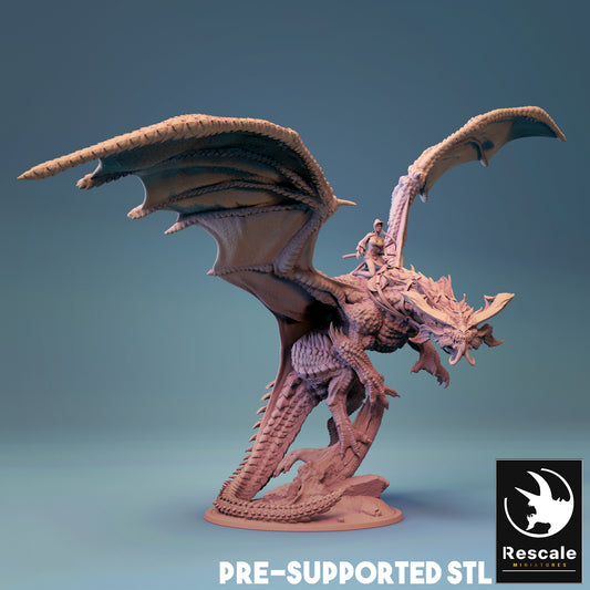 Ancient Dragon with Rider