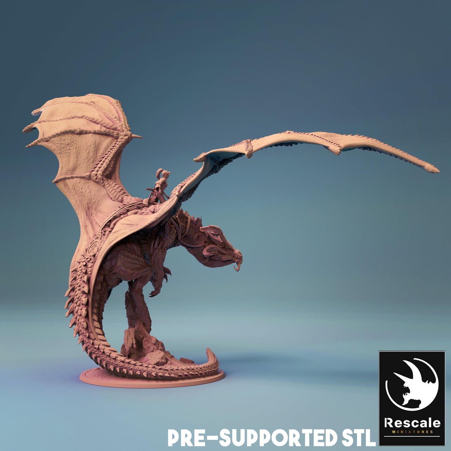 Ancient Dragon with Rider