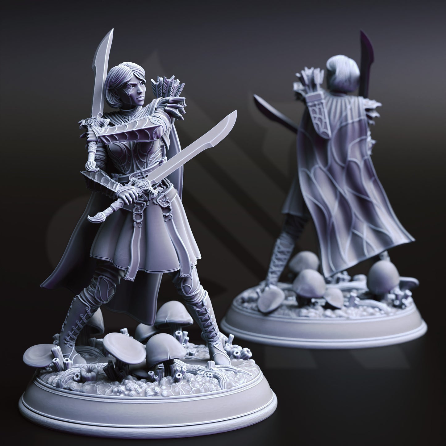 Female Drow Hunter - Drow Soldier 1