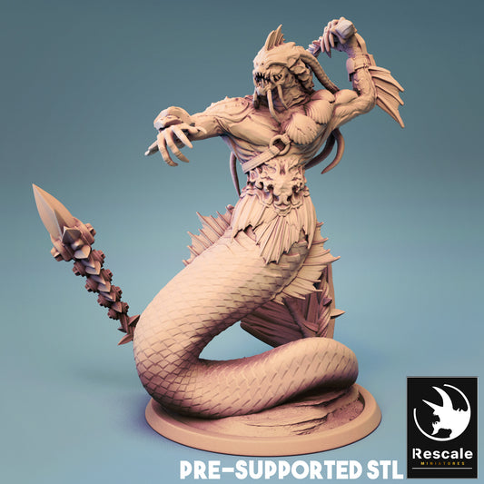 Triton - Merfolk warrior - Whip