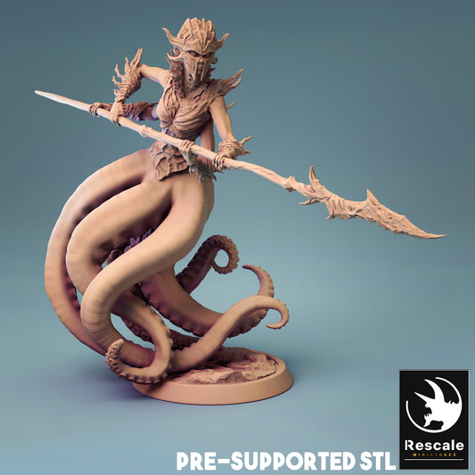 Octopus Merefolk warrior - Spear