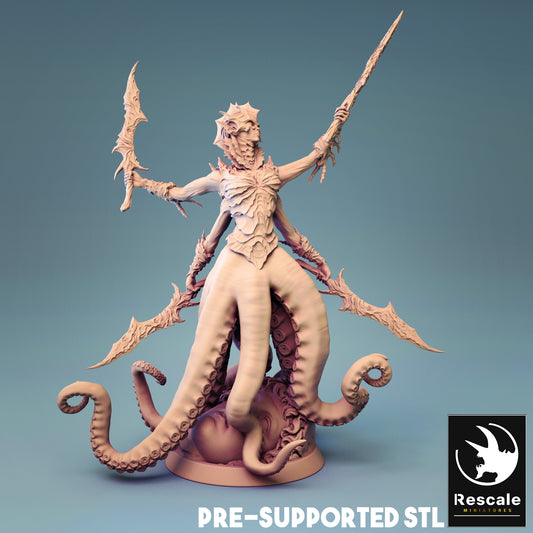 Octopus Merefolk warrior - Swords
