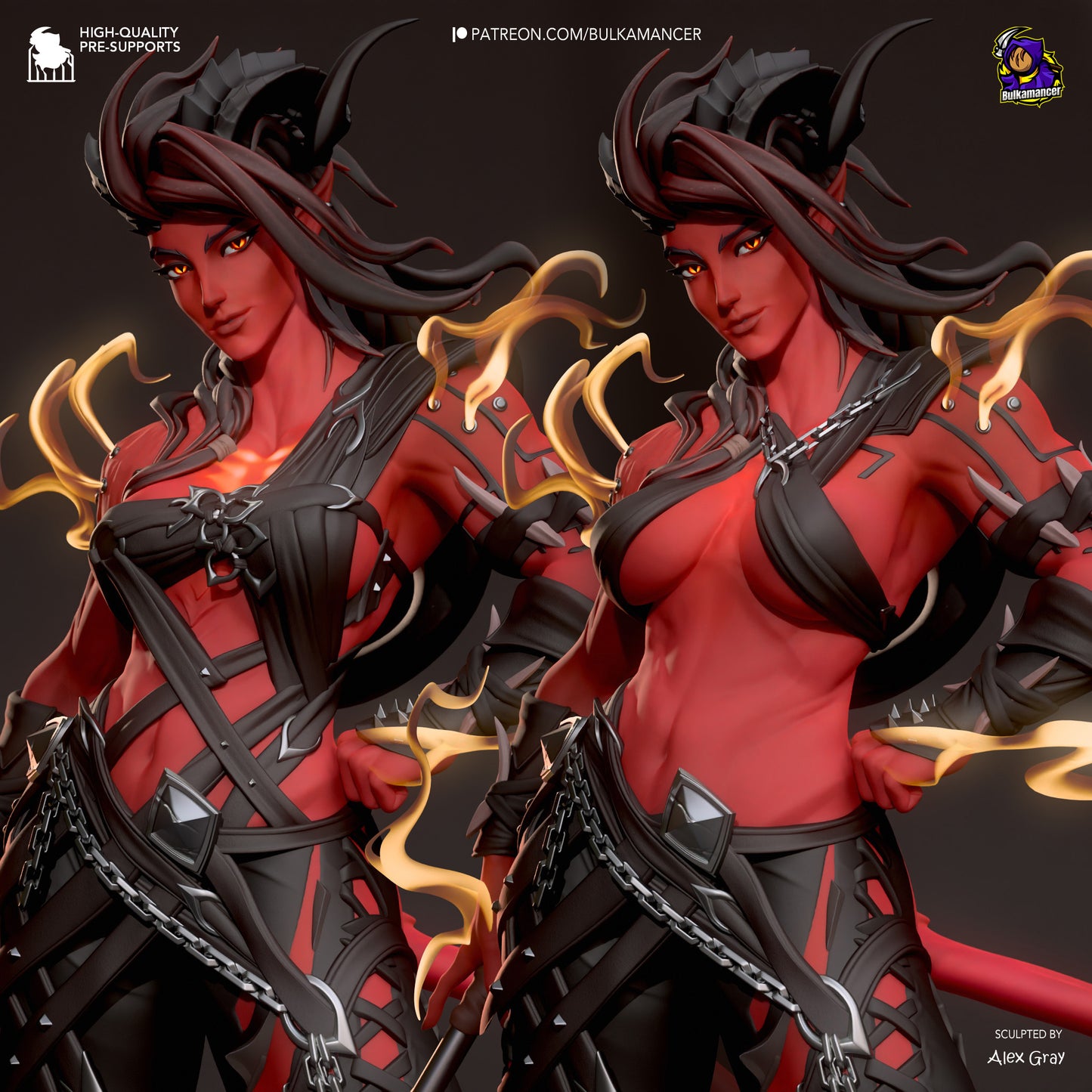 Baldur's Gate 3 - Karlach, Stylized V1
