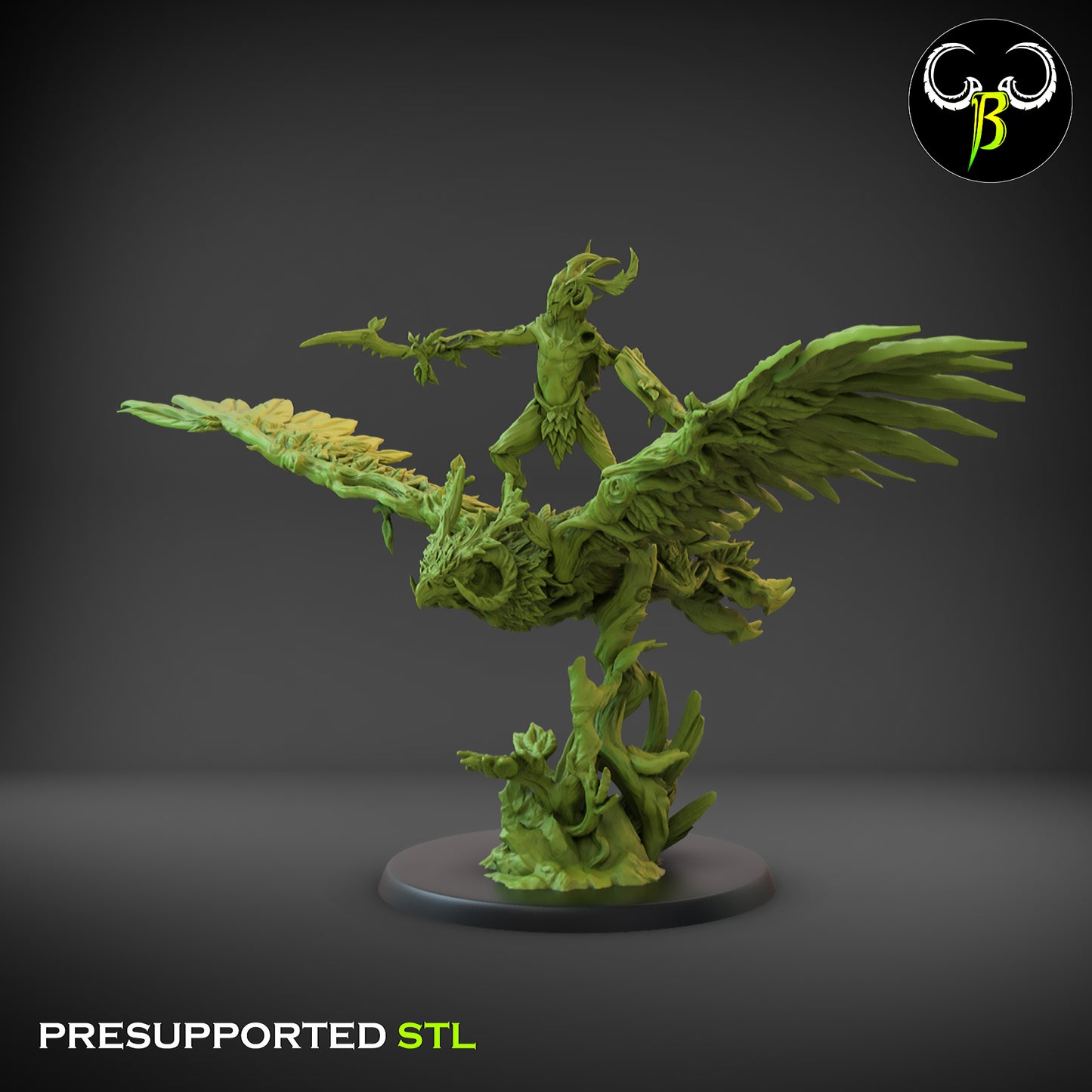 CB The Fae Wilds - Dryad Satyr Wind Rider Warrior - Sword and Shield